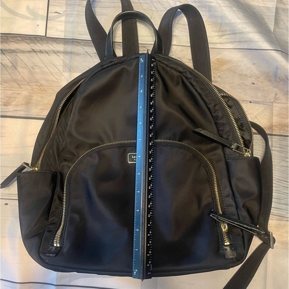 Kate Spade New York Chelsea Large Nylon Fashion Adult Backpack - Black GUC - Picture 8 of 12